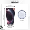 thumbnail image 4 of Cauagu Dramatic Shark Attack Pattern 20oz Tumbler,Stainless Steel Vacuum Insulated Tumbler with Lid Insulated Coffee Mug Thermal Cup with Splash Proof Sliding Lid-Without Straw, 4 of 8