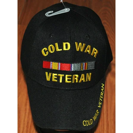 Black US Military Cold War Veteran Hat Baseball Ball Cap Armed Forces