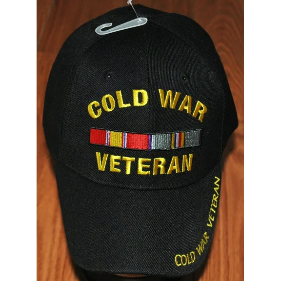 Black US Military Cold War Veteran Hat Baseball Ball Cap Armed Forces