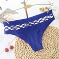 thumbnail image 3 of B91xZ Strings pour Femmes Culottes en Coton Taille Haute, L Bleu, 3 of 5
