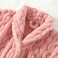 thumbnail image 4 of YOPTOP BLVB Women‘s Plush Long Robe Soft Bathrobe Button Up Housecoat Fuzzy Fleece Warm Winter Robe Sleepwear with Pockets,L,Pink, 4 of 7