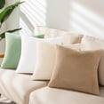 thumbnail image 5 of Faux Fur Plush Lumbar Pillow Covers 12x20 Set of 2 Soft Fluffy Throw Pillow Covers Sage Green Living Room Decor, 5 of 7
