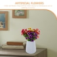 thumbnail image 4 of 12 piezas de flores artificiales decorativas, ramos de flores violetas falsas, tallos de flores realistas de imitación., 4 of 6