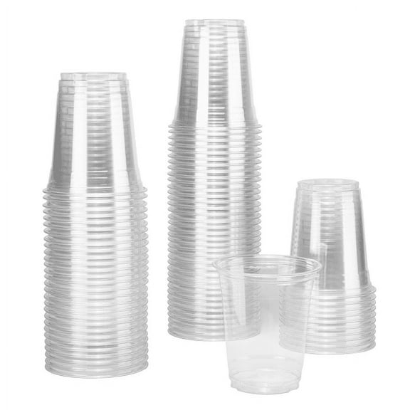 Karat [1,000 Pack - 12oz] Clear Plastic Cups, Slim PET Cups (92mm), C-KC12-S