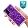 thumbnail image 3 of OnePlus 8T 5G Case, Rosebono Graphic Design Shockproof Impact Resistant Protective Full-Body Rugged Clear Hybrid Bumper Case for OnePlus 8T 5G (Purple Shell), 3 of 5