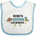 thumbnail image 3 of Inktastic Mimis Little Cowboy with Cowboy Hat and Boots Boys Baby Bib, 3 of 4