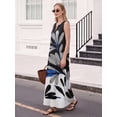 thumbnail image 2 of OYYN Women's A-Line Sleeveless V-Neck Relaxed Fit Maxi Casual Dress, 2 of 5