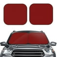 thumbnail image 2 of Balery Maroon Sun Shield 2 Pack For Car Front Windows Foldable Sun Visor Protector Blocks Max Uv Rays And Keeps Your Vehicle Cool For Most Sedans Suv Truck, 2 of 7