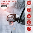 thumbnail image 3 of 2Pcs Car Blind Spot Mirror 360° Rotatable Rearview Mirror Auxiliary Mirror HD Glass Automobile Reversing Auxiliary Mirror Adjustable Angle for Cars Trucks SUVs Motorcycles, 3 of 10