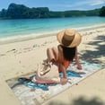 thumbnail image 4 of Litrail Microfiber Beach Towel, Quick Dry Absorbent Sand Free, Double Sided Velvet 59x27 Inch, Lightweight Compact for Travel Yoga Picnic, 4 of 5
