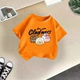 thumbnail image 2 of WMQPNNS Shirts for Girl Casual Girls Clothes Size 5 Short-Sleeved Tee Relaxed Fit Classic Crewneck Cotton Blouse Shirt Spring Summer Clothes(Size 9-10 Years, Orange), 2 of 4