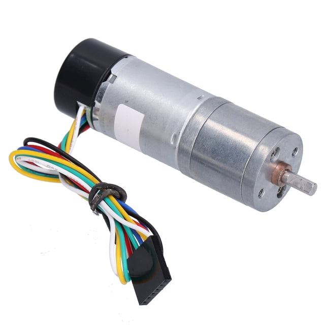 Encoder Motors, D Shift Gear Motor CW CCW Adjustable Gear Reduction for Home Appliances for Smart Car for Robots DC12V,DC24V