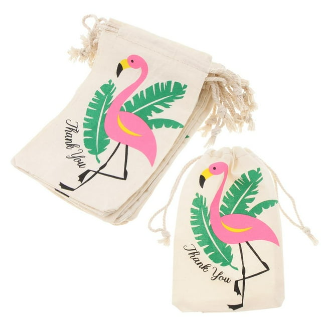 10pcs Gracias Bolsa de La Joyería Del Del Del Del Flamenco Del para de - Flamenco, 10pcs 15 Yotijar Bolsa de dulces con cordón