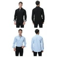 thumbnail image 4 of Chemises Habillées pour Hommes Coupe Régulière Manches Longues Chemise pour Homme, 4 of 5
