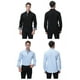 thumbnail image 4 of Camisas de vestir para hombre, camisa de manga larga de corte regular para hombre, 4 of 5