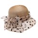 thumbnail image 2 of Karight Dress Hats for Women Fashionable Sun Fascinators Hat Women's Wide Brim Church Bridal Tea Party Wedding Hat, 2 of 3