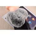 thumbnail image 4 of Guantes de invierno para mujer Faux Rabbit PU Cuero Pantalla táctil Mitones Señora Mujer Conducir al aire libre Guantes cálidos Negro JAMW Sencillez, 4 of 5