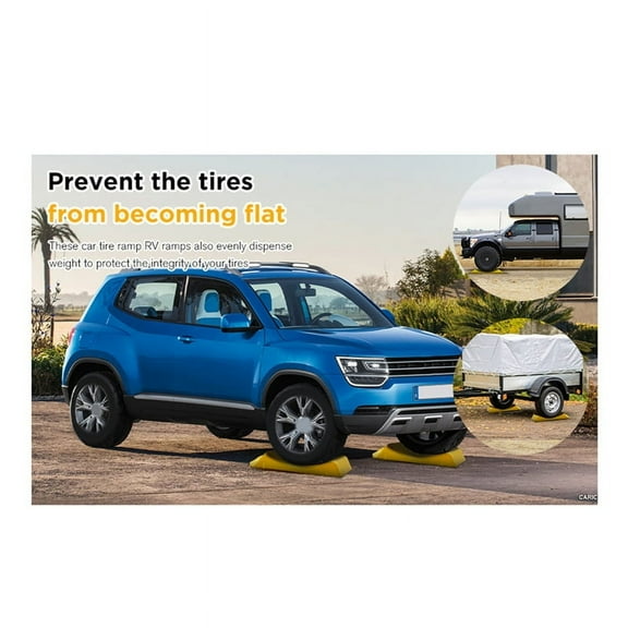 Wheels Tire Saver Ramps,Tire Anti-Slip Saver Ramps Slip Load Bearing Capacity Tool for Heavy Duty Truck SUV,A