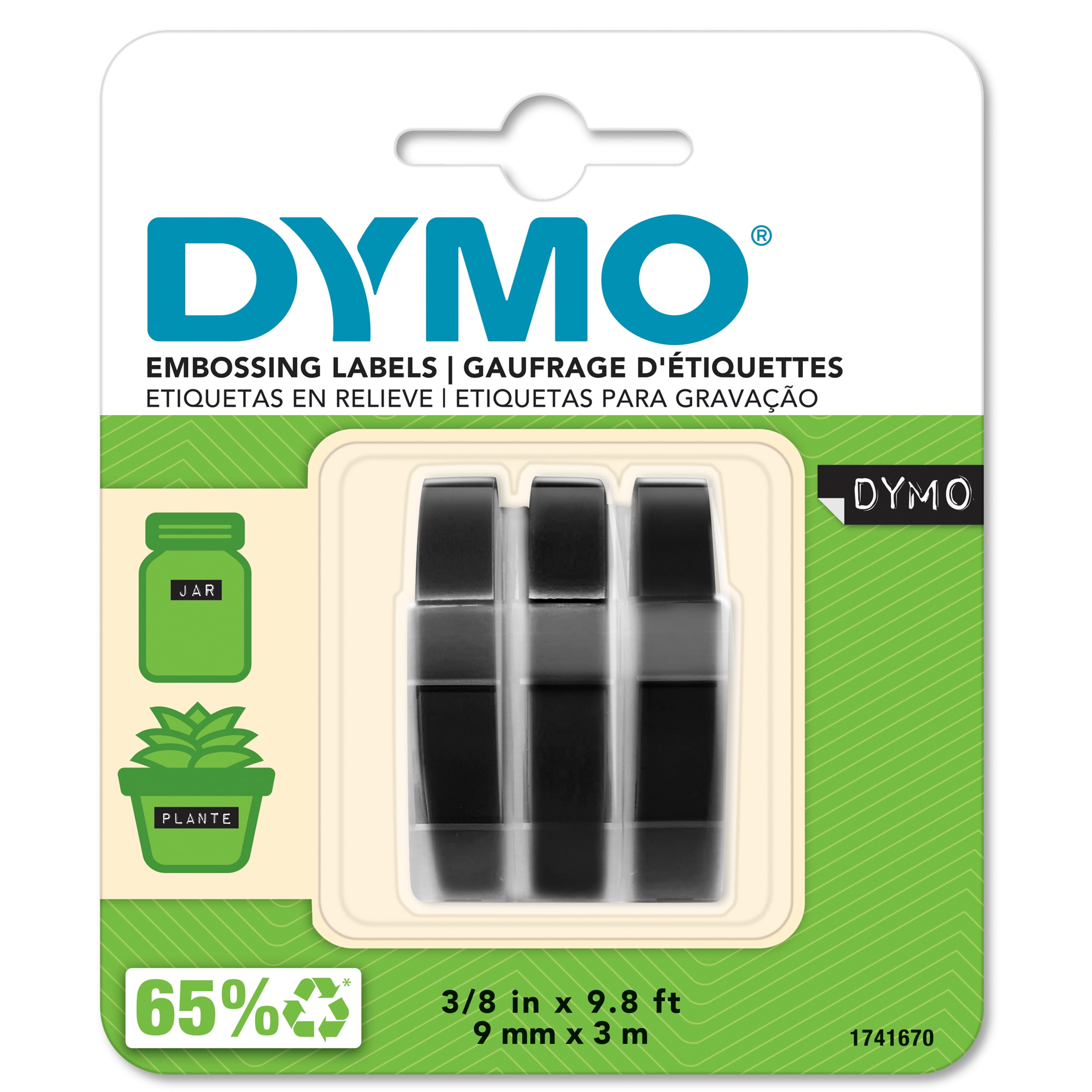 Dymo Lot of 9 Vintage Dymo Labeling Label Tape 1/4” assorted colors used 