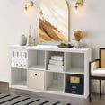 thumbnail image 2 of 8-Cube Storage Organizer,Open Back Decorative Bookshelves,White, 2 of 6