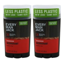 Every Man Jack Deodorant 3oz Cedarwood (Aluminum-Free) (Pack of 2)