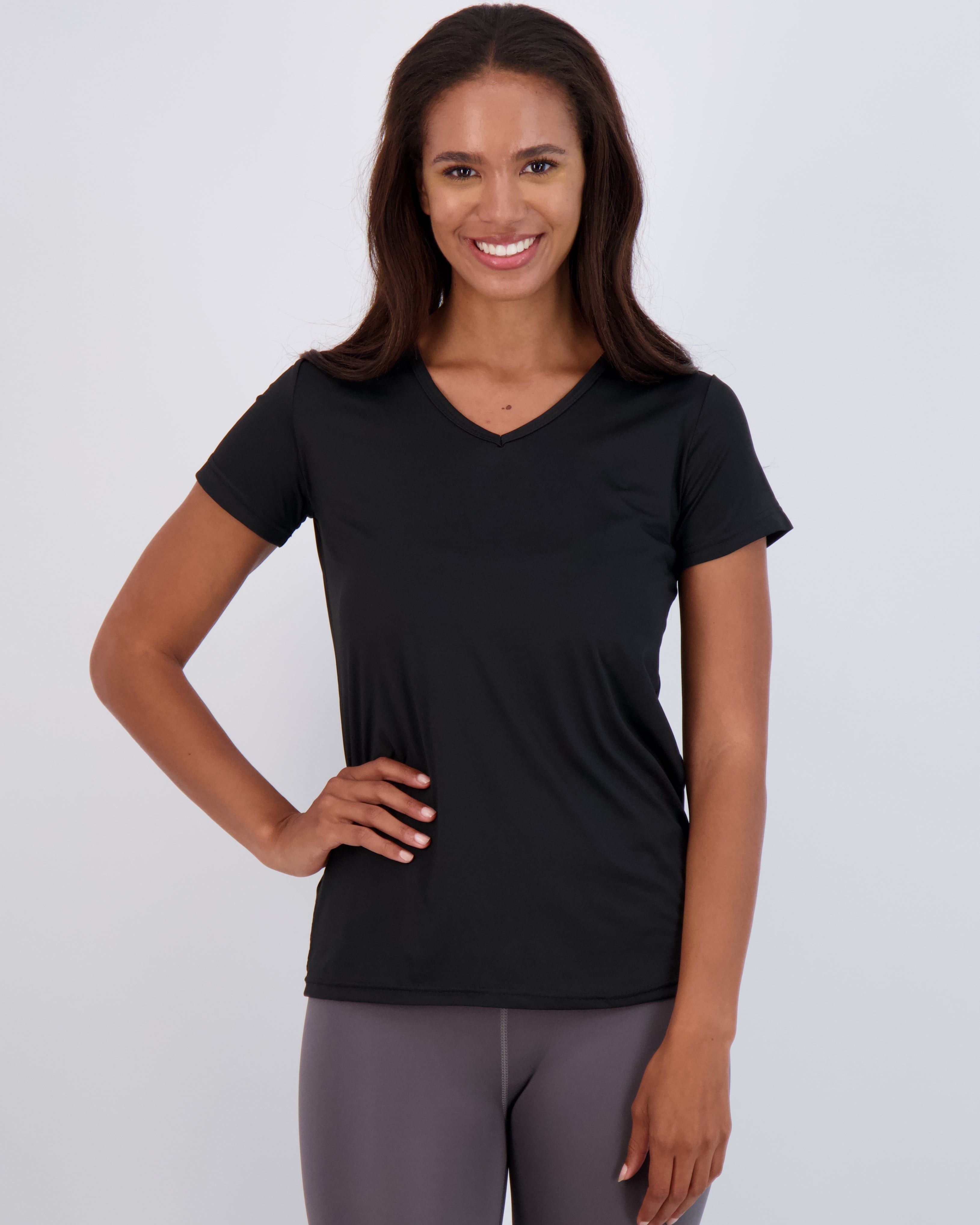 CY 4585 Plus Size Fitness Sports T-shirt Women Short Sleeve