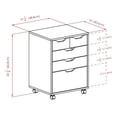 thumbnail image 2 of Pemberly Row Armoire Mobile de Rangement Transitionnelle en Bois d'Ingénierie, Blanc, 2 of 19