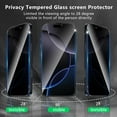 thumbnail image 7 of 3 Pack Privacy Screen Protector Compatible with iPhone 17,Full Coverage 9H Tempered Glass Film,Anti-Fingerprint,Bubble Free,Easy to Install, 7 of 7
