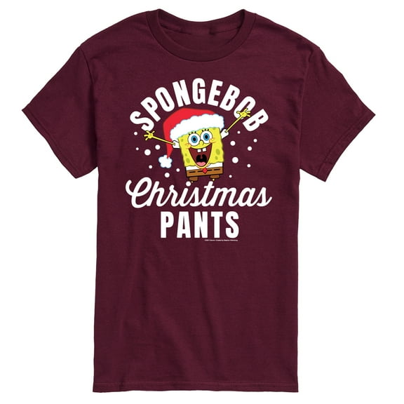 SpongeBob SquarePants - Christmas Pants - Men's Short Sleeve Graphic T-Shirt