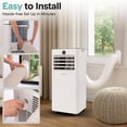 thumbnail image 5 of Portable Air Conditioner - 1000 BTU (ASHRAE) Compact Cooling Unit with Window Mount Kit for Home Use (Gray), 5 of 7