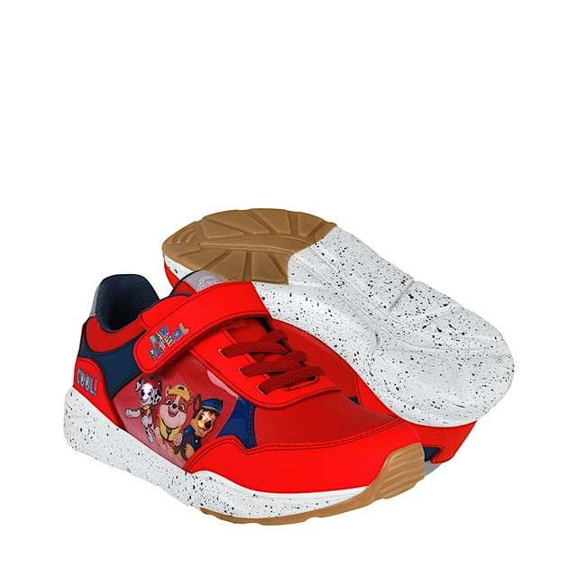 TENIS CASUALES NIÑO PAW PATROL 730537 SIMIPIEL ROJO 18-21