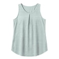Besolor Plus Size Tank Tops for Women Summer Sleeveless T-Shirts Front ...