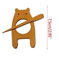 thumbnail image 3 of Giunmcul up to 45% Off Wooden Brooch Pin with Cute Image Design Brooch, Sweater Clip, Vintage Shawl Pin Natural Wooden Brooch Pin, 3 of 3