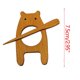 thumbnail image 3 of Broche de Madera con Diseño Atractivo, Broche de Pecho, Broche Vintage para Chaleco, Broche de Madera Natural, Broche de Pecho con Imagen CUTE, Broche de Chaleco de Madera, Broche de Pecho, 3 of 9