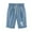 Blue, variant on UAMVSH Casual Shorts for Women Plus Size Cotton Linen Long Shorts Summer Elastic Waist Drawstring Wide Leg Shorts with Cuffed Hem