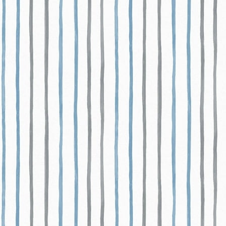 Laura Ashley Painterly Stripe Blue Wallpaper