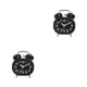 thumbnail image 1 of Reloj despertador Seitruly con espejo de cristal y luces nocturnas Tipo de puntero Blanco, 1 of 6