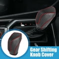 thumbnail image 2 of Car Gear Shifting Knob Cover Automatic Transmission for Subaru Crosstrek 2018-2023 Black Red Stitches, 2 of 7