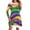 C-Green608, variant on DHFJKG Womens Dresses Festival Carnival Print Round Neck Pullover Casual Mini Dress Flowy Long Sleeve Tunic Versatile Dresses