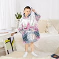 thumbnail image 6 of BZSMCE Wearable Blanket Hoodie Fashion Starry Constellation Dance Home Wear, 6 of 7