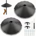 thumbnail image 1 of LEEYNEER 2pcs Squirrel Baffle for Bird Feeder Pole - Wrap Around Squirrel Guard  14-Inch Size  Feeder Protection  Spiked Design  Weatherresistant Material, 1 of 6