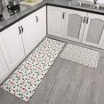 thumbnail image 2 of White Christmas Tree and Ornament Pattern Kitchen Rugs Sets Of 2,Anti Fatigue Kitchen Mat Rugs Non Slip Washable,Decorative Kitchen Floor Mats for Kitchen,Sink,Laundry,17"x30"+17"x47", 2 of 7