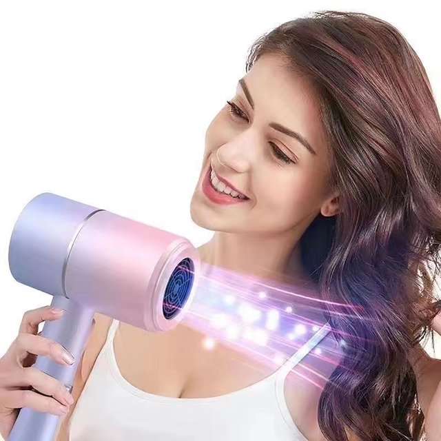 Portable Folding Hair Dryer with Negative Ion Technology, Fast Drying, Constant Temperature Protection, Lightweight and Safe, Home, Travel, Salon, and Family Use