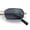 Gold Frame - Black Lens, variant on SA106 Mens Narrow Metal Rim Rectangular Hustler Sunglasses, Silver Frame - Black Lens