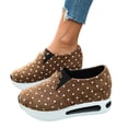 thumbnail image 4 of Polka Dot Black White Simple Pattern Unisex Adult Canvas Shoes Low-Top Slip on Shoes Casual Comfortable Flats Shoes, 4 of 6