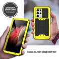 thumbnail image 4 of Allytech for Samsung Galxy S21 Ultra Case, S21 Ultra Waterproof Case with Built-in Screen Protector Dustproof Full Body Shockproof Heavy Duty Kickstand Case for Samsung Galaxy S21 Ultra 5G, Yellow, 4 of 7