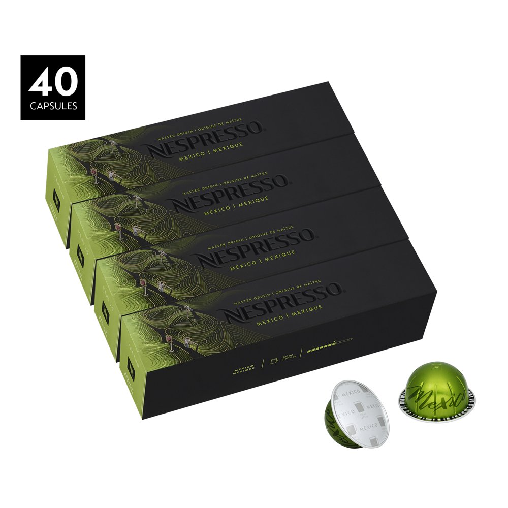 Nespresso Vertuo Coffee Capsules, Mexico 40 Count