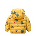 thumbnail image 2 of Hicidod Toddler Winter Coats Cute Bear Ears Hooded Long Sleeve Puffer Jackets Lightweight Fashion Print Warm Infant Snow Outerwear, 2 of 3