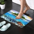 thumbnail image 4 of Diatomaceous Earth Bath Mat,Beaches and Underwater Parks Soft Wrinkle Free Bathroom Floor Rugs Non-Slip Volume Super Absorbent Fast Drying for Bathroom Kitchen Door mat (40cm×60cm), 4 of 6