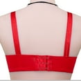 thumbnail image 4 of COBKK Workout Bra Tank Women Wireless Large Size Pull Together Bra Comfortable Underwear Wide Strap Bras for Women Y-1576 Red-A 34, 4 of 5